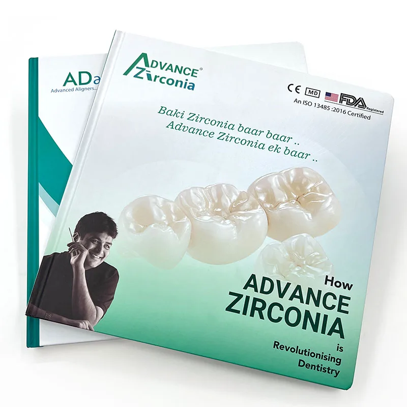 High Quality Full Color Offset Printing Dental Clinic Medical Product Catalog Brochure Magazine Board Book Brochure Printing manufacture