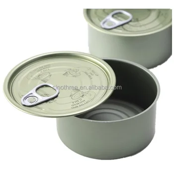 85g 95g 175g Metal Tin Cans Packaging Empty Tuna Cans With EOE Lids For Fish Meat Wet Pet Food Canning