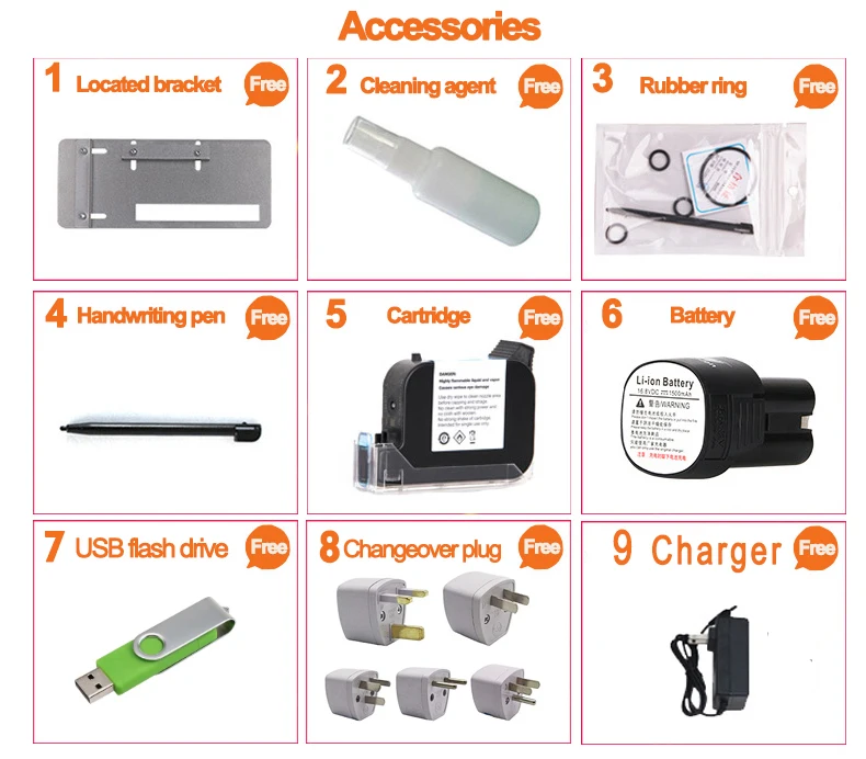 Портативный ручной струйный принтер Coditeck 25,4 мм