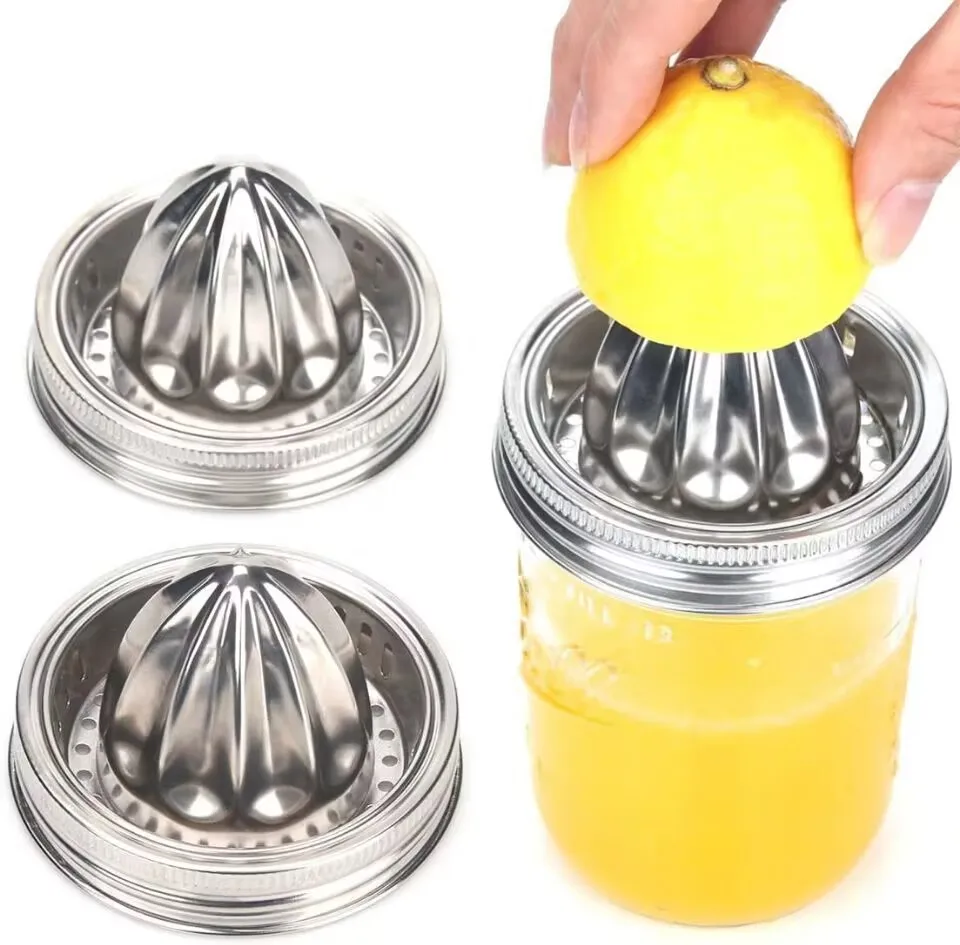 Manual Juicer 86 Mm Stainless Steel Mason Jar Juicer Lid Buy Manual