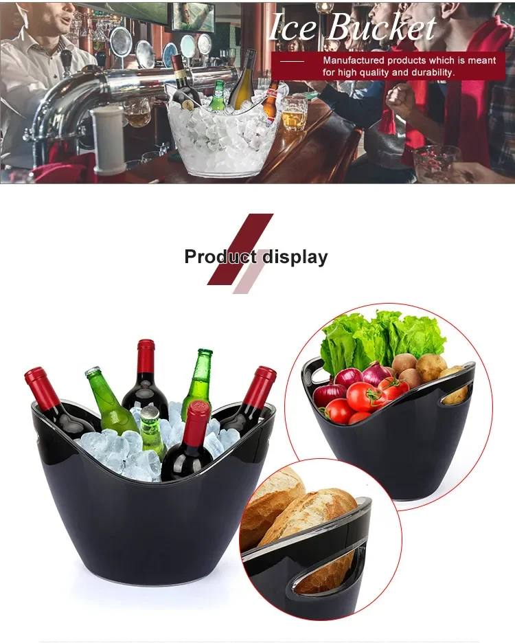 Good Price Of New Product 2020 New Standing Acrylic Ice Bucket