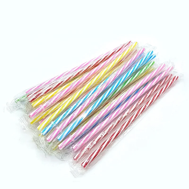 Reusable Stripe Hard Plastic Straws INdividually Wrapped 9in - Buy Reusable  Stripe Hard Plastic Straws INdividually Wrapped 9in Product on