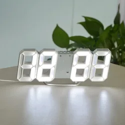 Корейские светящиеся настольные настенные часы EMAF 3D с цифровым таймером, ночник, будильник для склада, офиса, гостиной