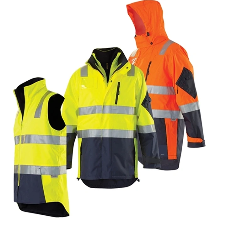 Изготовленный на заказ 3 м hi vis светоотражающие куртка из Полар-флиса Зимняя одежда водонепроницаемая