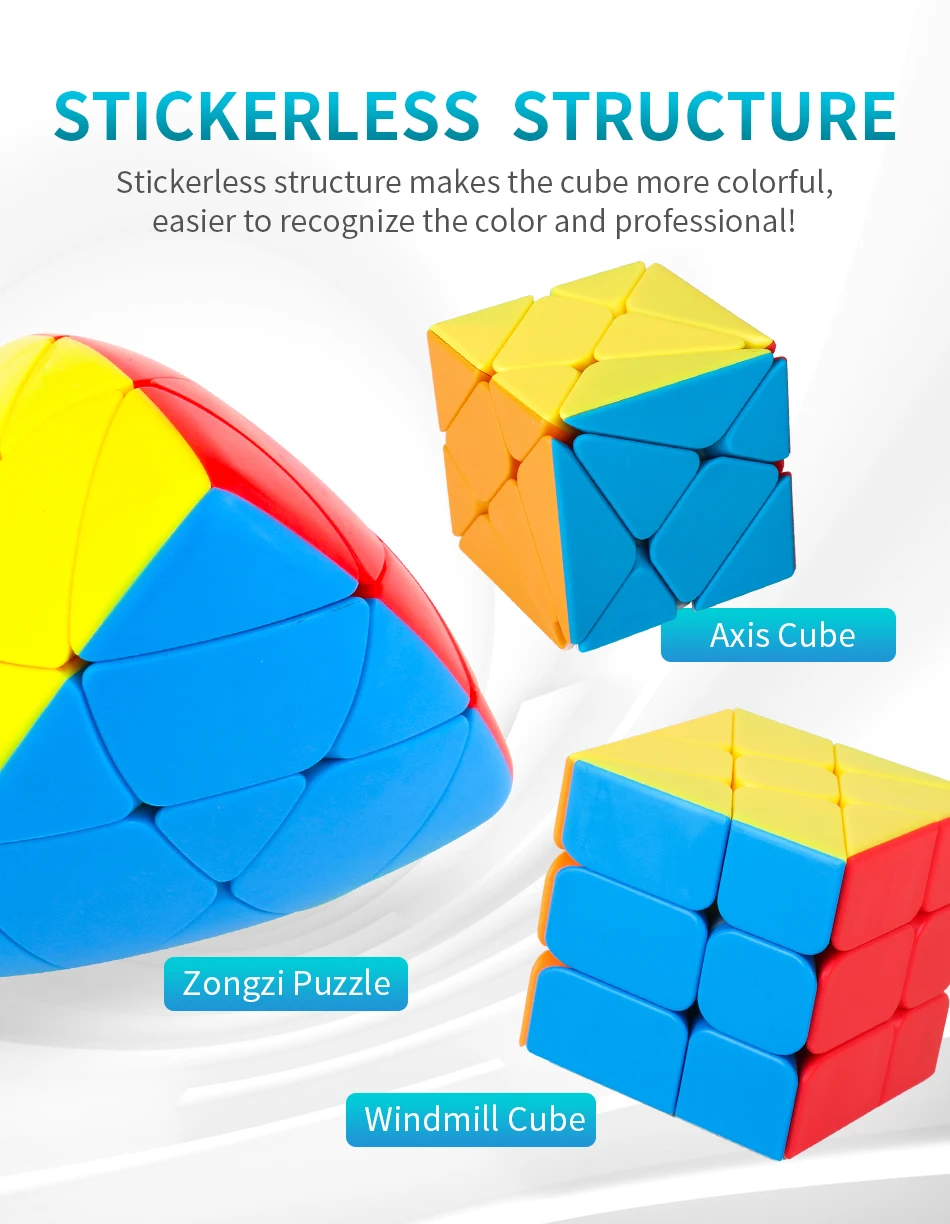 MoYu MeiLong Twist Cube Educational Toys Puzzle Magic Cube for Kids