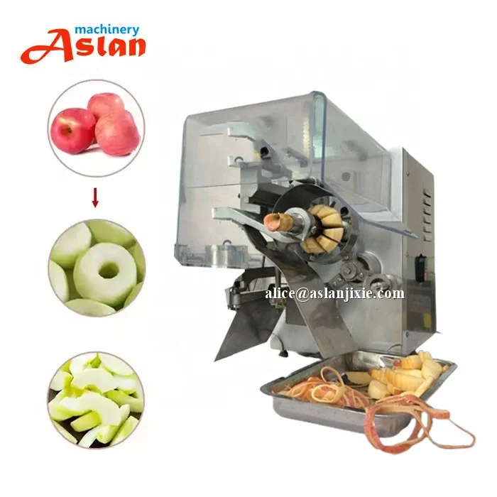 Farm Use Red apple Peeling Core Removing 4 Slicing Machine