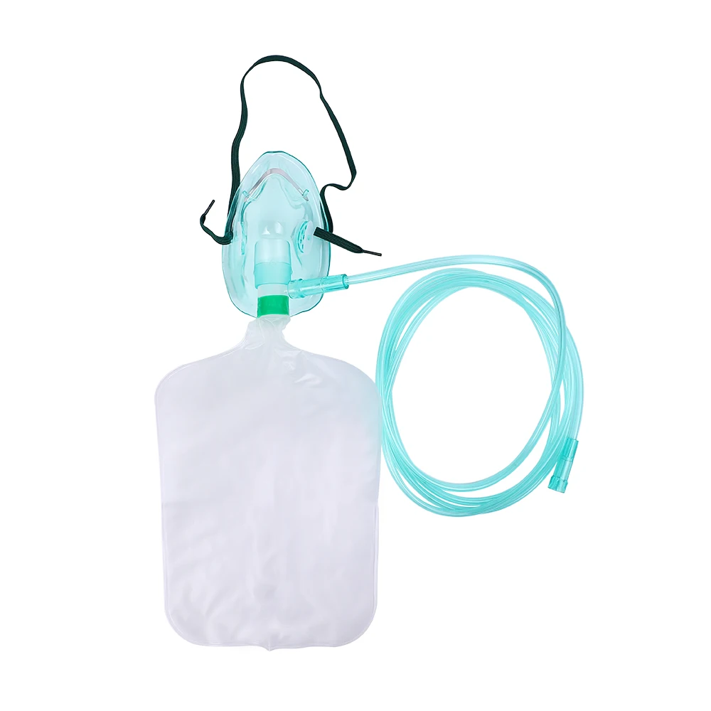 High Concentration Disposable Medical Adult Non-Rebreathing Oxygen Mask With Reservoir Bag