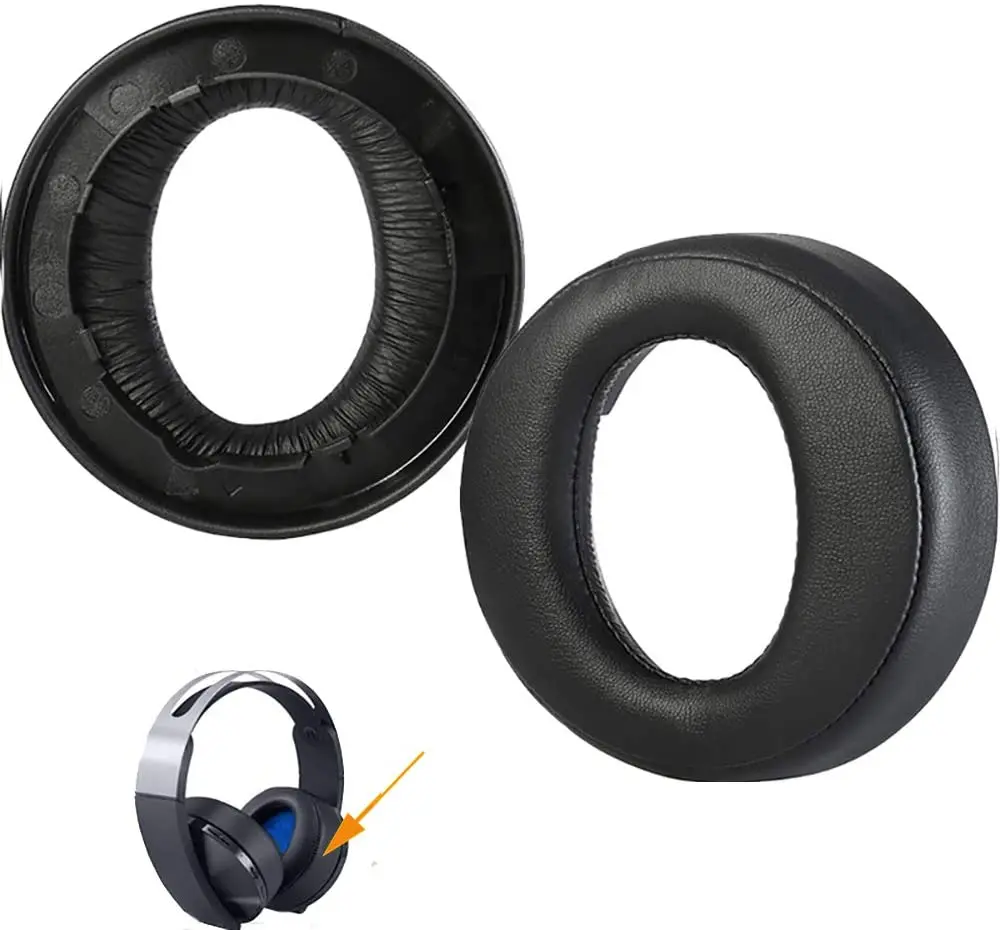 Auriculares inalámbricos para Sony PS4 Playstation Platinum, cascos de  CECHYA-0090, orejeras de repuesto originales