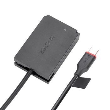 KingMa USB-C Power Adapter DC Coupler Dummy Battery LP-E12 for Canon EOS M M2 M10 M50 M100 100D Cameras detail image