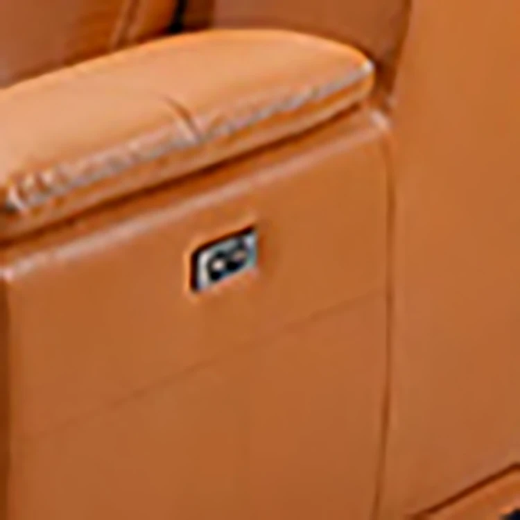 High Quality Stainless Steel Leg Luxury Italian Genuine Tan Leather