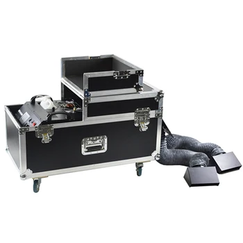 3000w Water Low Fog Machine Water Based Dual Lying Ground Output Hazer Smoke Machine With Flycase