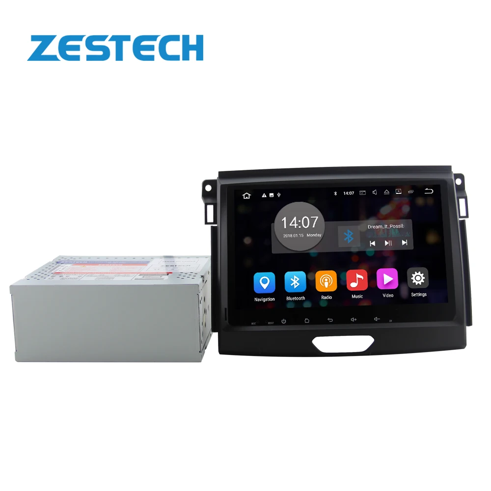 ZESTECH IPS Touch Screen Android 10 Car Dvd Player for FORD Ranger 2015 2016 2017 Device  OBD2 DVR Gps Car Stereo