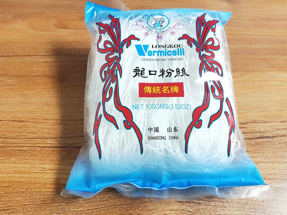 Sunrise Dingxi бренд 100 г LongKou Vermicelli сушеные грубые зерновые продукты, упакованные в пакет стеклянная лапша