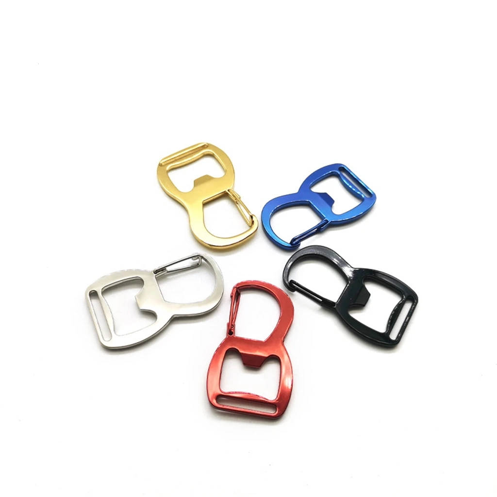 Zinc Alloy Metal Key Chain Custom Logo Bottle Opener Carabiner