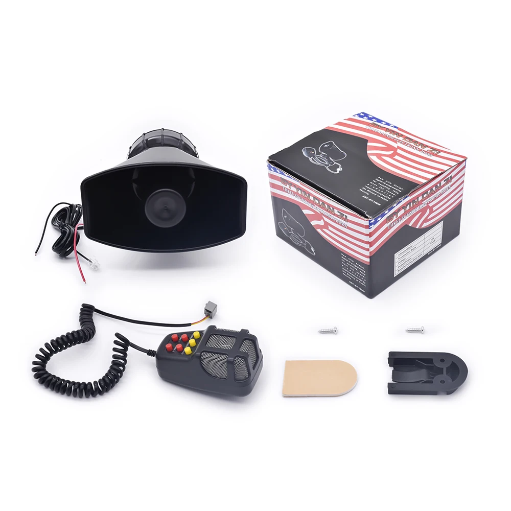 12V 100W 9 Tons Sirène de Police Amplificateur Alarme Voiture, Siren Car Siren Vehicle Horn with