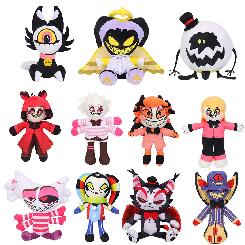 Peluche De Hazbin Hotel De 22 Cm – Figura Coleccionable De Personaje De Anime Con Felpa Suave Y Relleno De PP – Regalo Para Fans, Niños Y Adultos