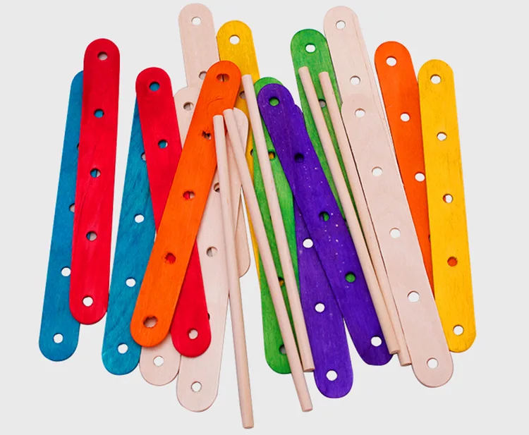 Jumbo 6 Inch Wooden Multi-Purpose Popsicle Sticks Creative Paste Toys for Arts Crafts for Ice Cream Waxing Tongue Depressor Use