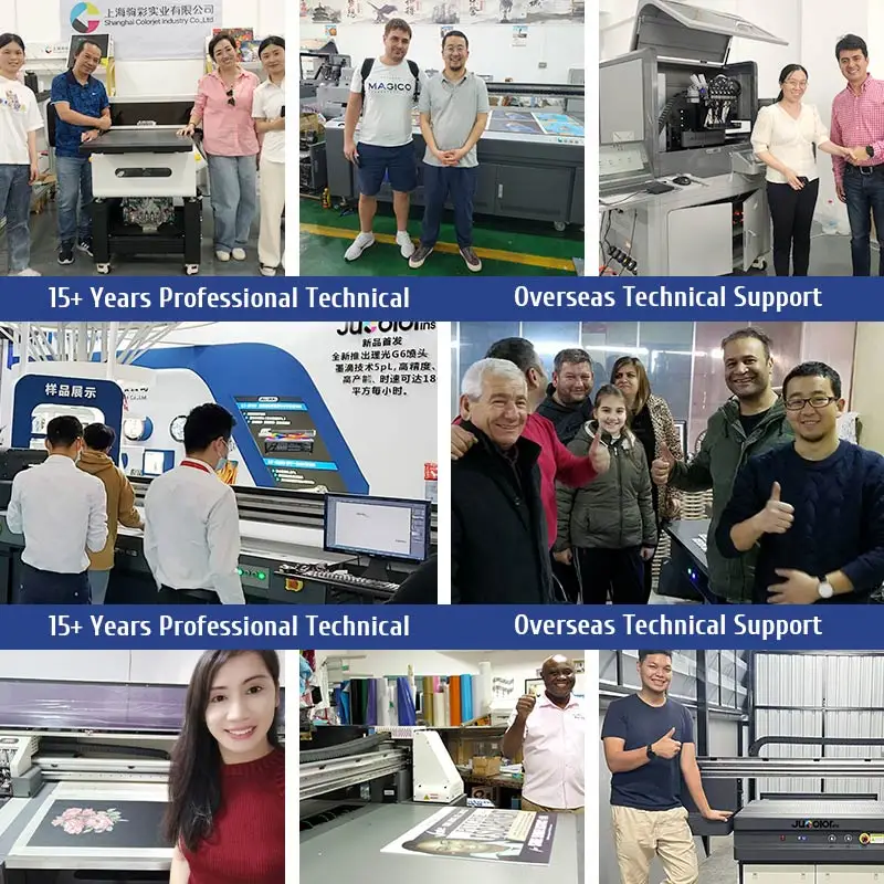 High Image Quality UV Printer 2513 Large Format Ceramic Tile Glass 8x4 ft UV Flatbed Printer with G5 G6 UV Printer