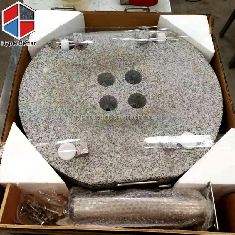 50kgs Round Granite Umbrella Base 304 Ss Strong Tube 4 Holes Uae Market