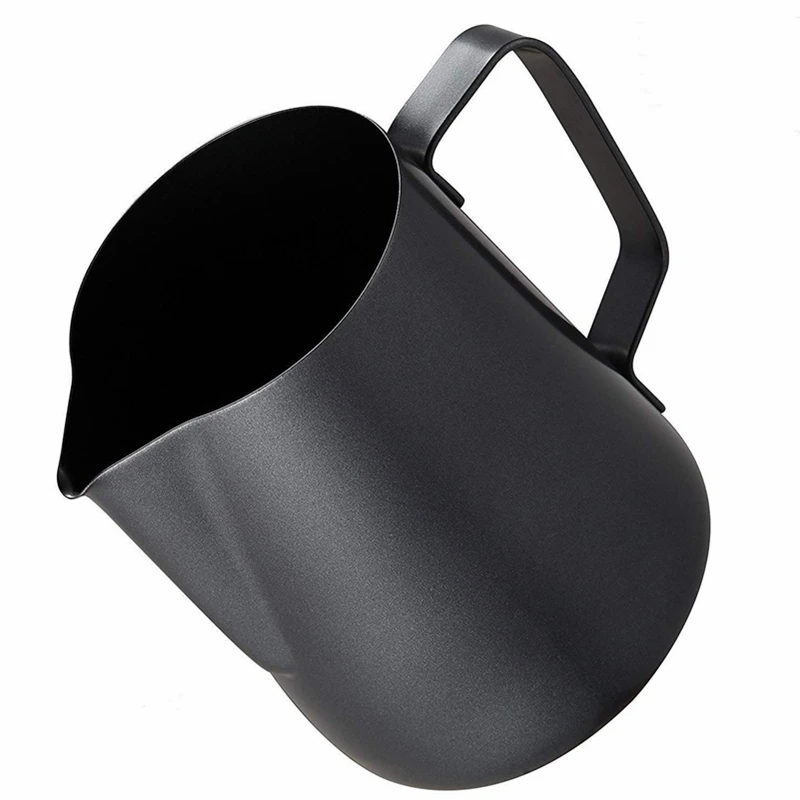 mug handle frother metal jug espresso milk frothing pitcher