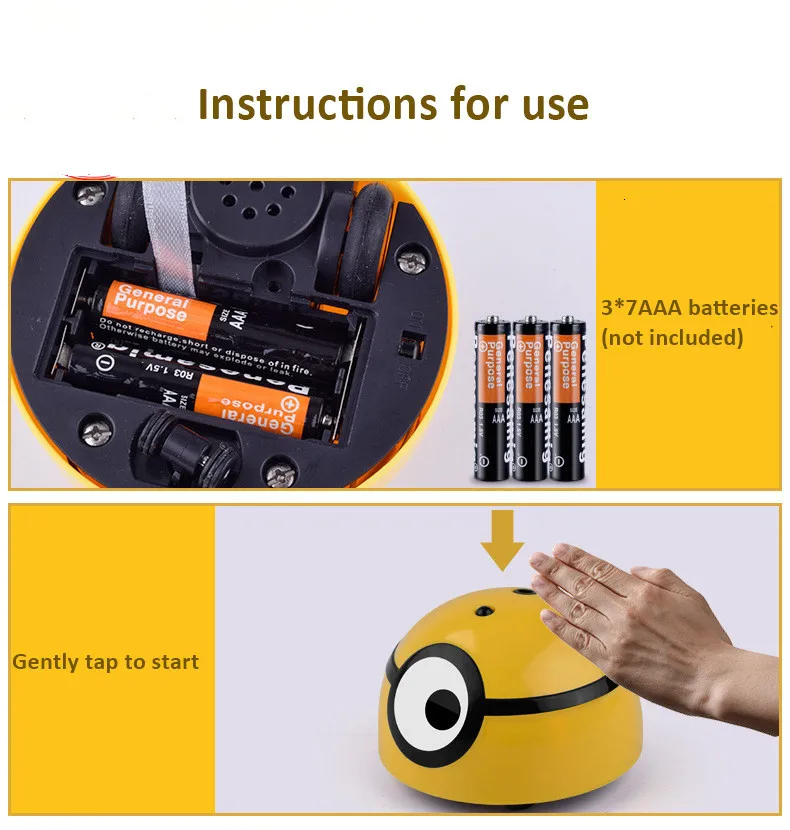 Intelligent Escaping Toy Pet Automatic Walking Interactive Toy Infrared Sensor Pet Supplies Cat Scratching Runaway Minion Ball