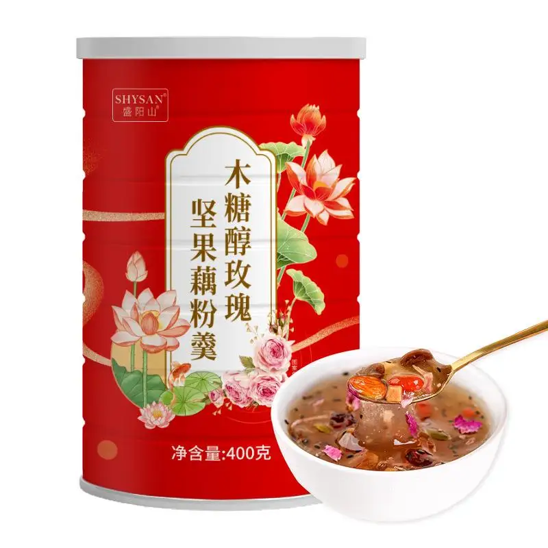 For Women 400gram Xylitol Lotus Root Starch With Rose Nuts Soup Qiya