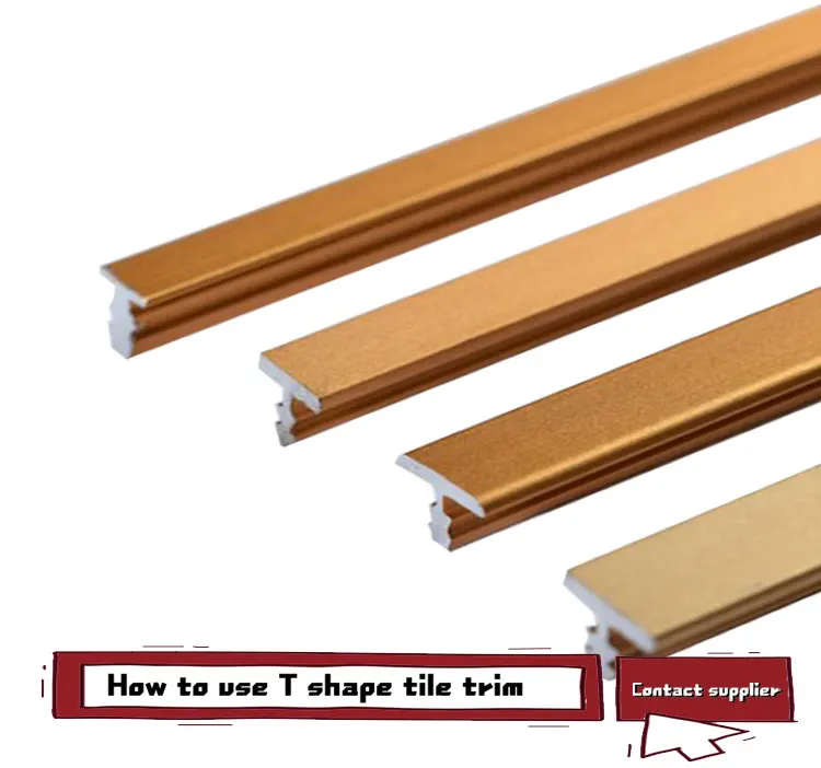 Toco Tile Profile T Shaped Edging Trim Modern Style Decorative Strip