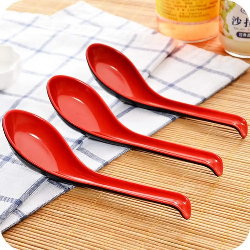 Cucchiaio Asiatico Per Ramen E Zuppe - Design Ergonomico, Materiale PVC Resistente