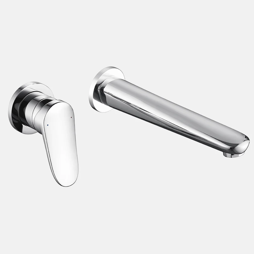 hot and cold bathroom basin faucet with sink