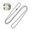 Round bead chain+pendant