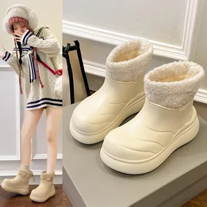 XH8803 Fashion Casual Winter Shoes Snow Boots  Waterproof Non-slip Women Boots
