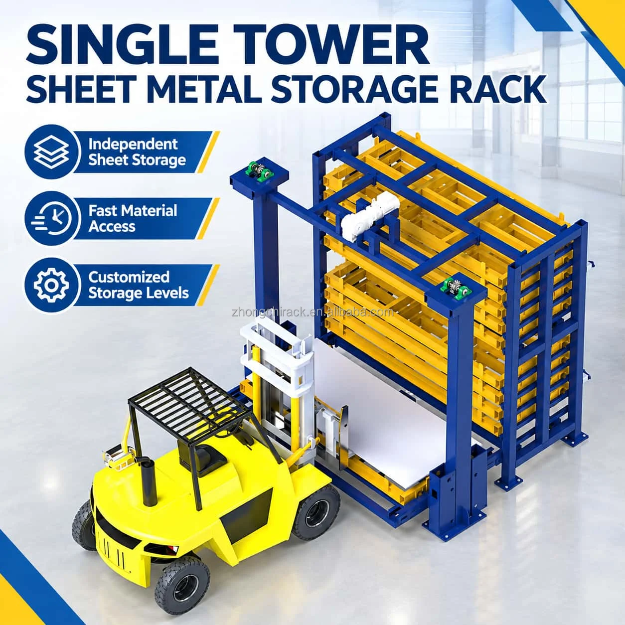 Intelligent Warehouse Rack System for Steel Plate Storage