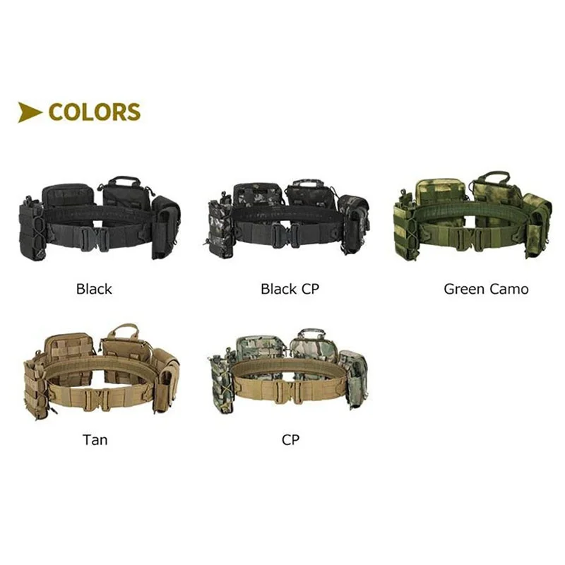Mountaineering Outdoor Tactical Belt Quick-release Buckle Training Use Pouch Hunting Tactical Belt Duty Belts
