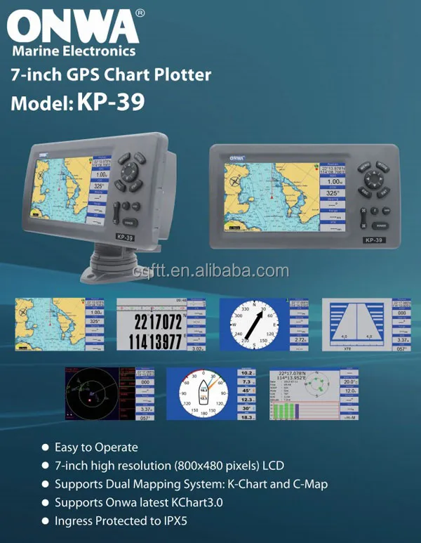 Kp39 Marine Gps Chart Plotter Navigator Buy Marine Gps Navigator