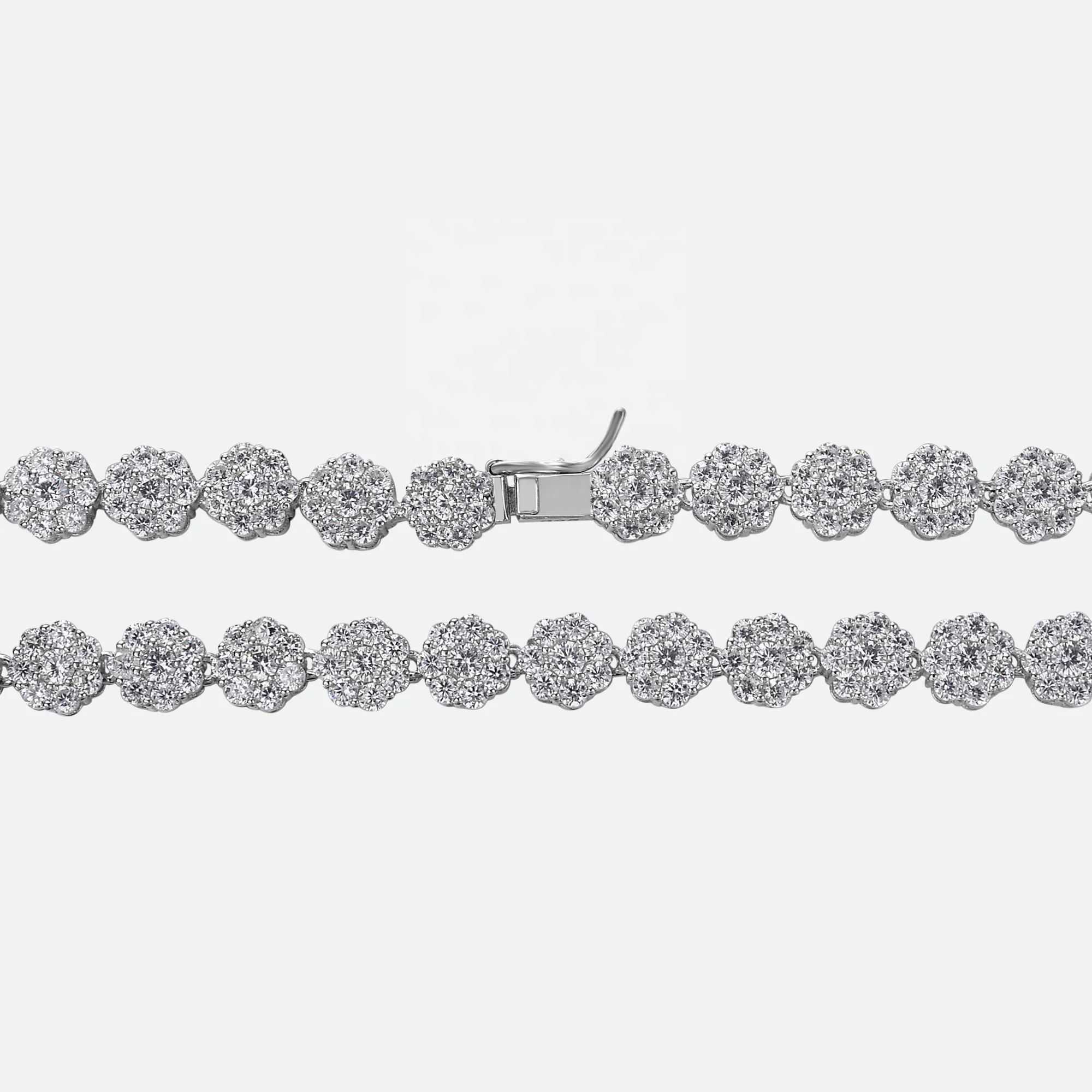 Sterling Silver Diamond Tennis Chain Zales Prong Diamond Tennis - Main Image
