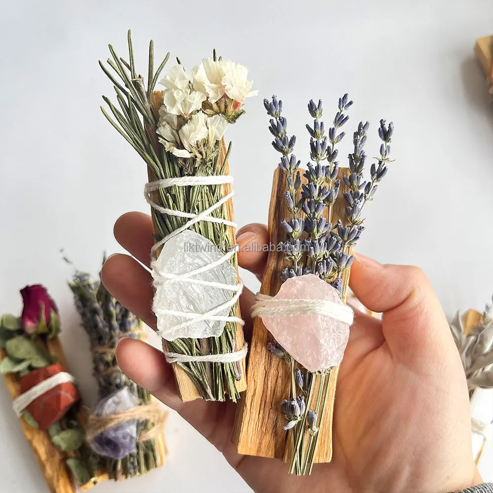 Set of 12 Palo Santo & Lavender Smudge Incense Sticks