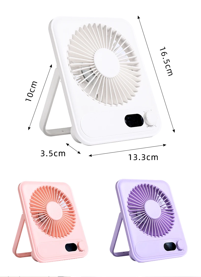 Plastic Table Fan, Portable, USB, 1200mAh, Brushless - detail 32