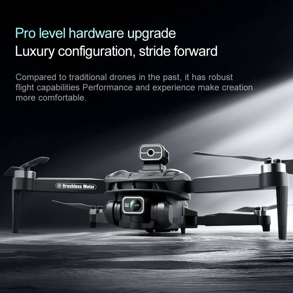 V168 GPS FPV Drone 4K Dual Camera Brushless Motor Foldable RC Drones With  Obstacle Avoidance Long Flight Time Cheap Toy Gift