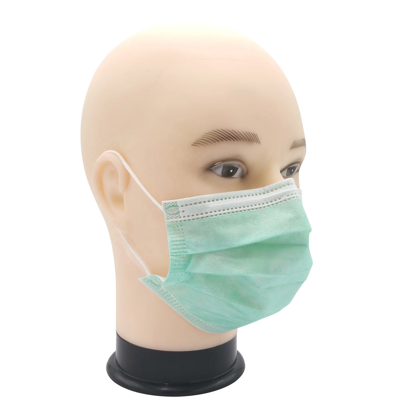 green most comfortable mask for plution work face surgical masks