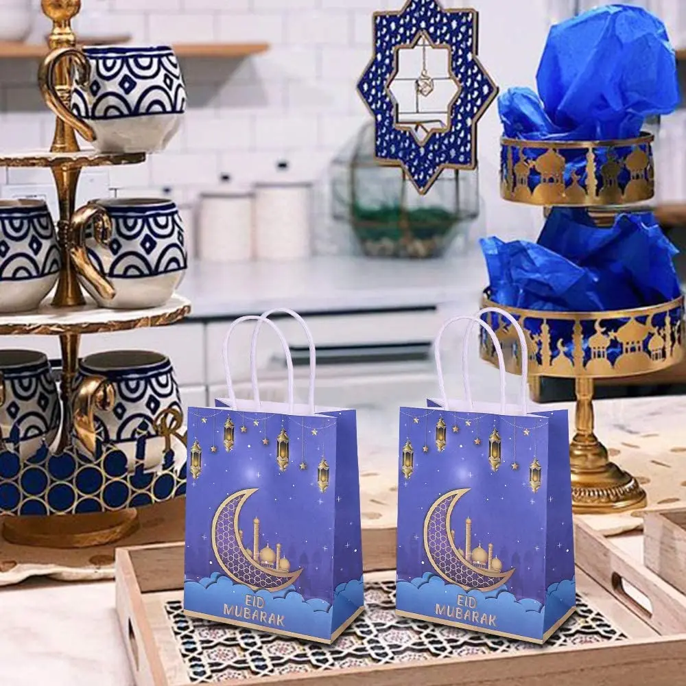 12pcs Eid Mubarak Favor Moon Lantern Paper Bags Muslim Ramadan Gift Bags  Treat Boxes Party Favor Perfect For Eid Party Supplies Eid Decoration Hgbd   Fruugo IN