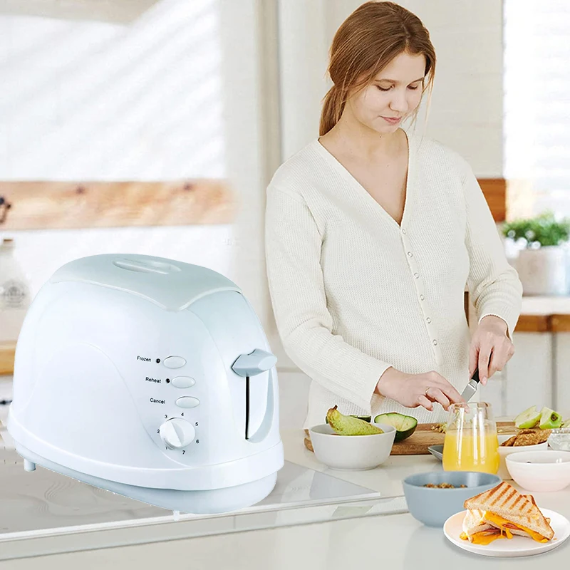 Free Sample Low Price Cancel Defrost Function Extra Wide Slot Compact for  Bread Slice Cute Toaster