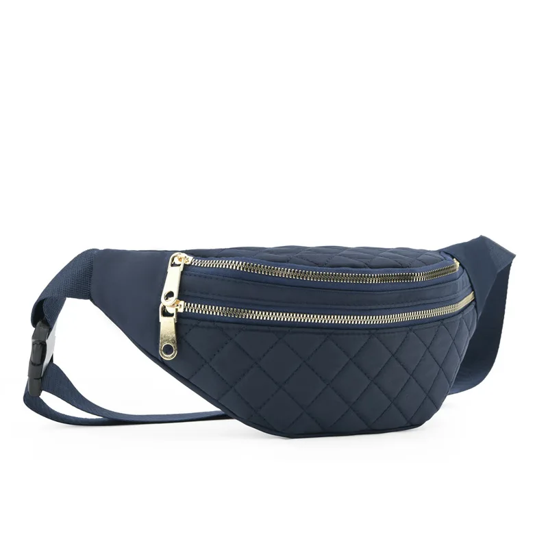 Fashion Black Simple Outdoor Travel Waist Crossbody Bag Adjustable Strap  Shoulder Quilted Fanny Pack for Women| Alibaba.com