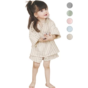 Cheap Promotional Gift Girl Boy Clothing Sets 2026 Summer Casual Short Sleeves Shirts +Shorts Two Pcs Suit Set