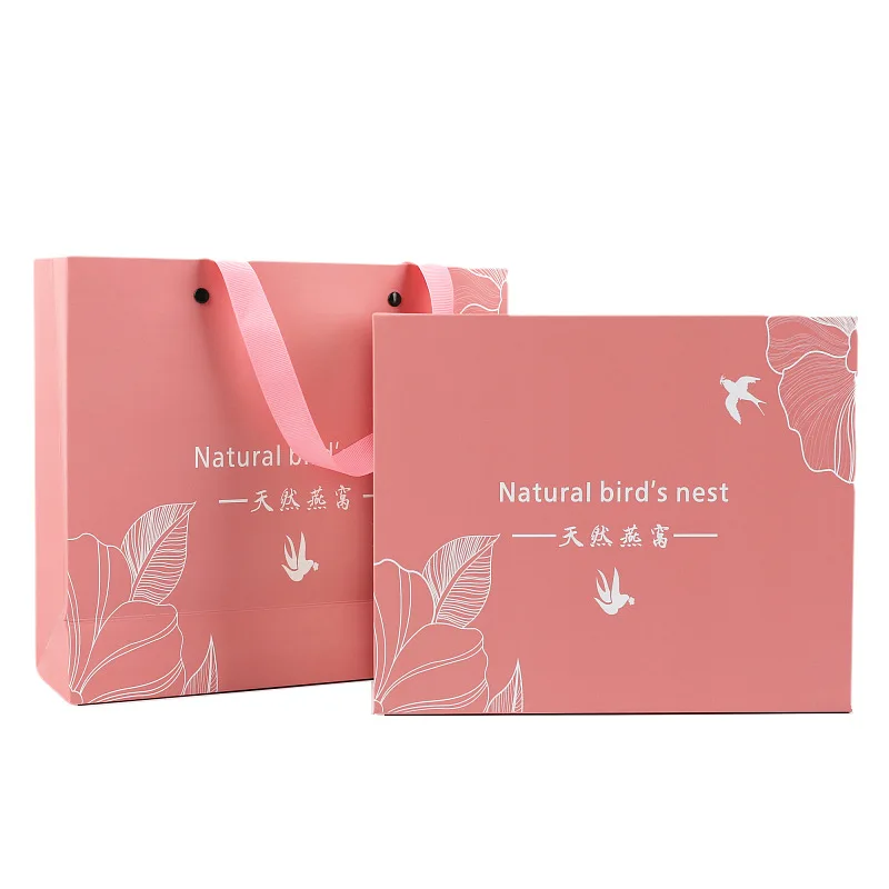 Custom Cardboard Paper White Black Pink Magnet Gift Packaging Box With ...