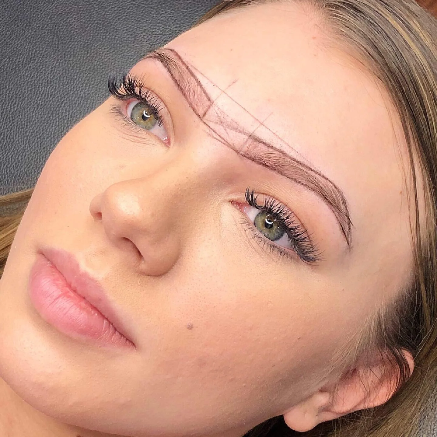 10M 20M Pre Inked Microblading Using Gold Red White Black Eyebrow Mapping String Thread