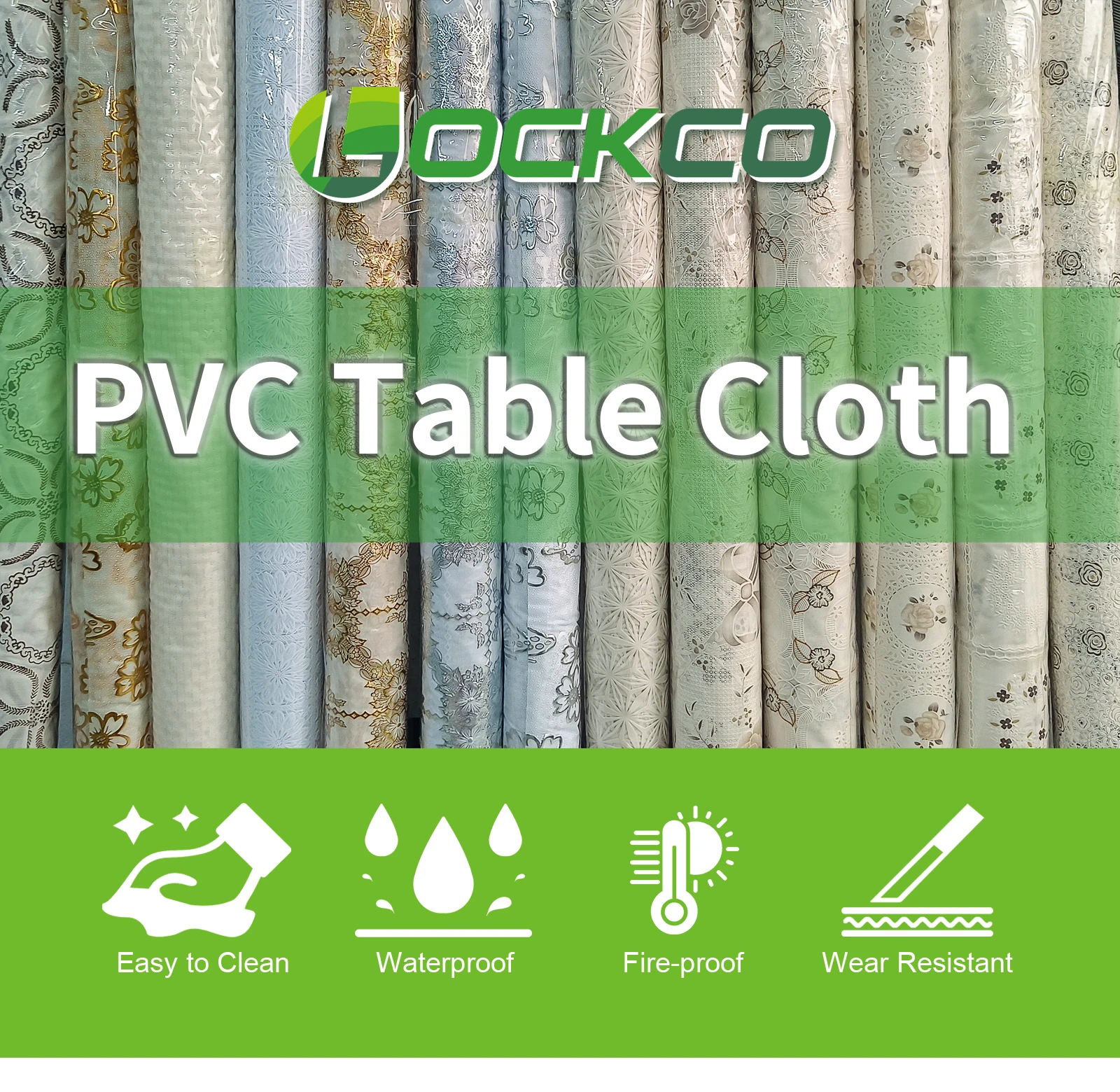PVC Tablecloch Table Sheet Oilcloth Rolls With Designs for Plastic ...