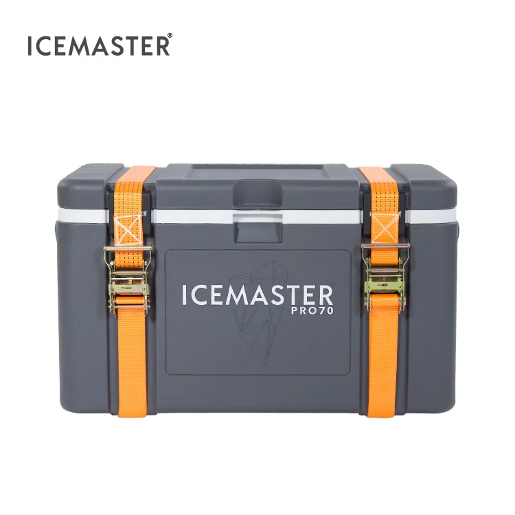 IceMaster 50L 70L 120L Stackable Design Cold 130 Hours Bottle Openers Rotomolded Meat Cooler Box for Transportation