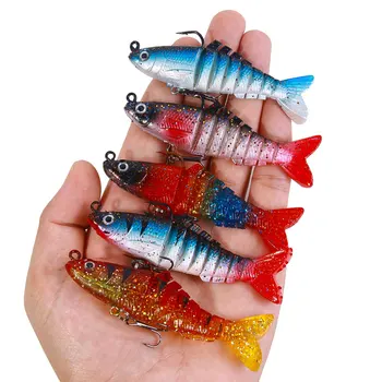Wholesale 9 Centimeter Cheery 15g Artificial Lead Head Soft Plastic Wobbler Bass Fishing Lure for River Fishing – Soft Lure – view 3