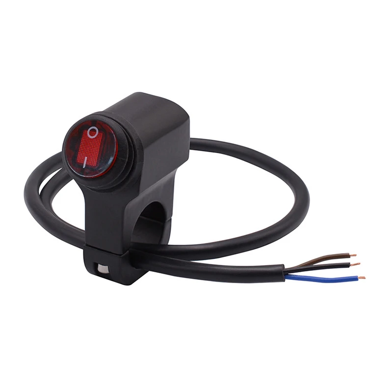 Переключатель на руль мотоцикла металлический точечный выключатель света мотоцикла