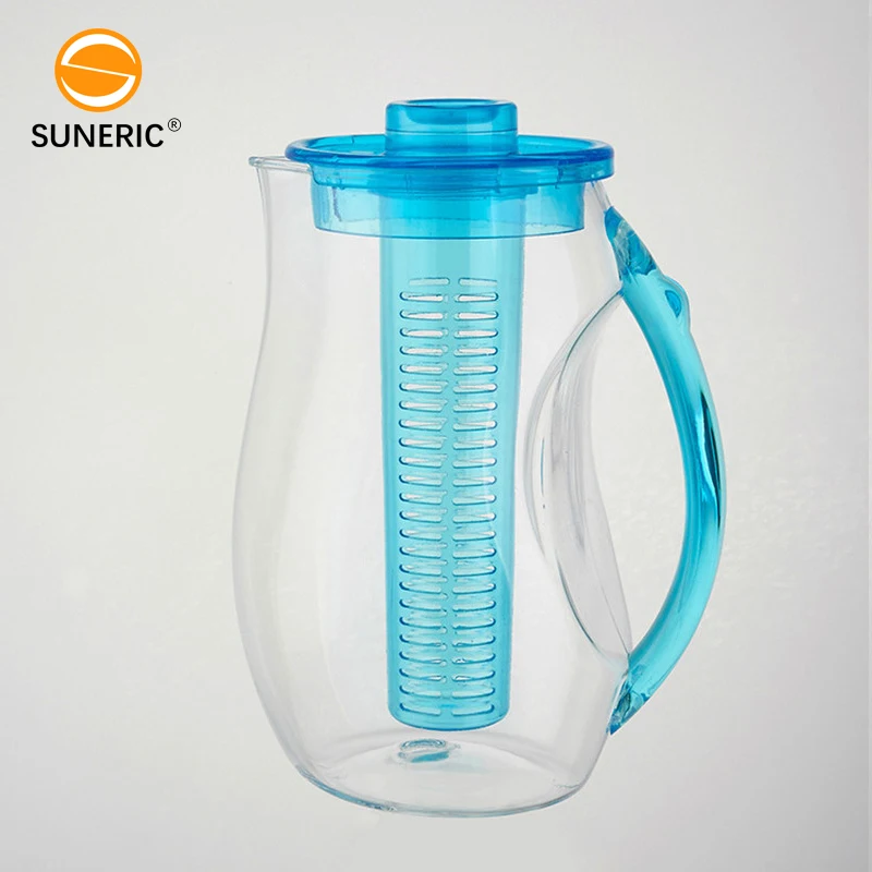 Clear Acrylic 2-Quart Pitcher with Lid & Flavor Infuser